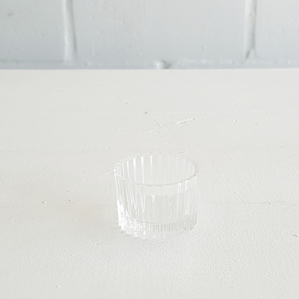 Cut Tea-light Votive - Clear